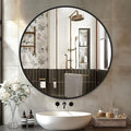 Black Frame Mirror, Bathroom Mirrors by Delma