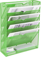 EASEPRES 6 Tier Mesh Hanging Wall File Organizer, Desk Vertical Mail Paper - Image 8