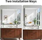 KOCUUY Silver Framed Mirror, HD Tempered Glass, Anti-Rust Brushed Silver Frame - Image 7
