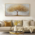 Large Framed Tree of Life Gold Wall Art, Large Canvas Prints Paintings Artwork by Cuspin