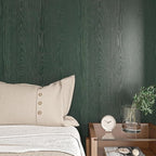 Wood Contact Paper Dark Green Peel and Stick Wallpaper, Thicken No Tear Vinyl - Image 2