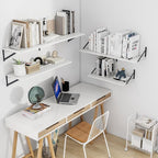 Heimlove White Deep Floating Shelves - Image 2
