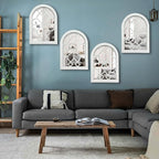 ZEXUIRU 4 Set. Rustic Wall Mirrors - Image 5
