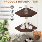 Demigo Hexagon Corner Floating Shelves Wall Mount – Solid Acacia Wood - Image 2