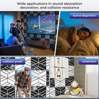 8 Pack 2-Layer Soundproof Wall Panels, 1.1lb/ft³ High Density, Thicker 0.43 in - Image 6