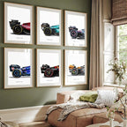 CSLGQGV Car Posters Classical Supercar Prints Vintage Racing Car Canvas Painting - Image 3