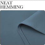 NICETOWN Kitchen Curtains, Short Blackout Drapes, Smoky Blue, Thermal Insulated - Image 6