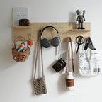 Wooden Pegboard Modular Display Organization Storage Wall Hooks Shelf - Image 2