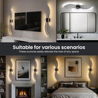 Battery Operated Wall Sconces Set of Two, 10000mAh Rechargeable Modern Wall - Image 8