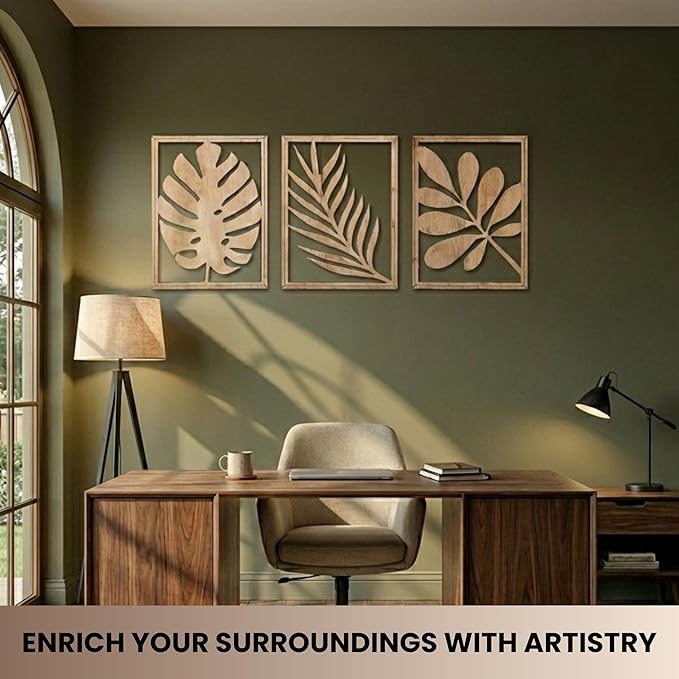 qmmp Modern Wooden Wall Sculptures - Image 4