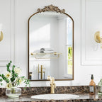 Dewfig Antique Arched Wall Mirror - Image 7