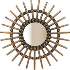 Retro Gold Mirrors for Wall Pack of 3. Round Mirrors. Decorative Mirrors.Small - Image 4