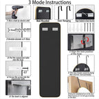 SCWF-GZ 47x14 Mirror Rectangle Full Body Length Door Hanging Wall Mounted - Image 6