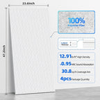 4 Pack Large Acoustic Panels Sound Absorbing - Image 6