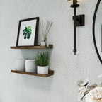 Floating Shelves for Wall Decor, Wall Mounted Wood Storage Shelf for Bedroom - Image 4
