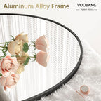 VooBang Round Mirror 36" Black Wall Mounted Circle Mirrors Vanity Mirror - Image 2