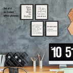 DSHFG Funny Motivational Office Wall Art Decor Prints Set of 4, 8x10 Unframed - Image 5