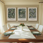 Framed William Morris Canvas Wall Art Set of 3, Boho Farmhouse Botanical Decor - Image 4