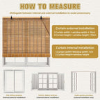 23x72 Inch Bamboo Blinds for Interior Windows, UV Protection Roman Bamboo - Image 7