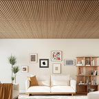 Giantex 12 Pack Fluted PVC Wall Panels, Glue Up or Drop Ceiling Panel, - Image 5