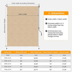 HOMEDEMO Outdoor Roller Shades for Patio, Sun Roller Shade Cloth Roll Blinds - Image 5