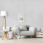 Light Grey Grasscloth Peel and Stick Wallpaper, Vintage Textured Contact Paper - Image 5