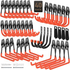 40 Pack Garage Hooks, Heavy Duty Steel Wall Mount Utility Hangers by YouthZeal