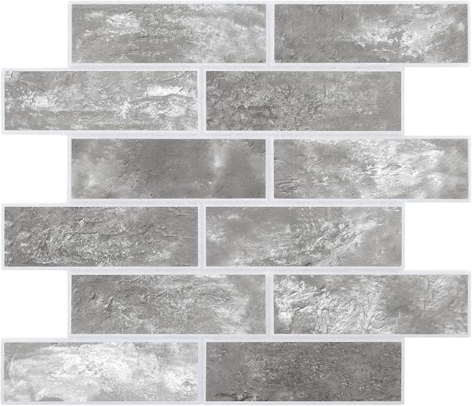 8-Pack 3D Faux Brick Acoustic Wall Panels, 11.8" x 11.8" PET Soundproof & Noise by premiumqualitypeelandsticktile
