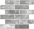 8-Pack 3D Faux Brick Acoustic Wall Panels, 11.8" x 11.8" PET Soundproof & Noise by premiumqualitypeelandsticktile