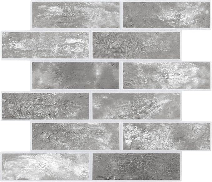 16-Pack 3D Faux Brick Acoustic Wall Panels, 11.8" x 11.8" PET Soundproof & by premiumqualitypeelandsticktile