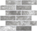 16-Pack 3D Faux Brick Acoustic Wall Panels, 11.8" x 11.8" PET Soundproof & by premiumqualitypeelandsticktile