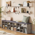 DINZI LVJ Long Wall Shelves, 39.4Inch Wall Mounted Shelves Set of 2, - Image 2