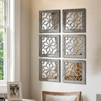 Set of 4 Boho Wall Mirrors - Image 7