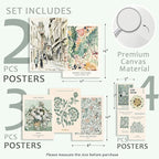 KBKBART 9 PCS Sage Green Wall Art - Image 2