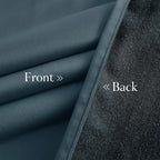 NICETOWN Slate Blue Blackout 90 inch Velvet Curtains - Image 6
