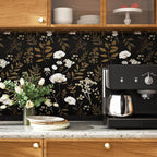 Laatse Dark Floral Wallpaper Peel and Stick Boho Wallpaper 17.5in x 393in - Image 6