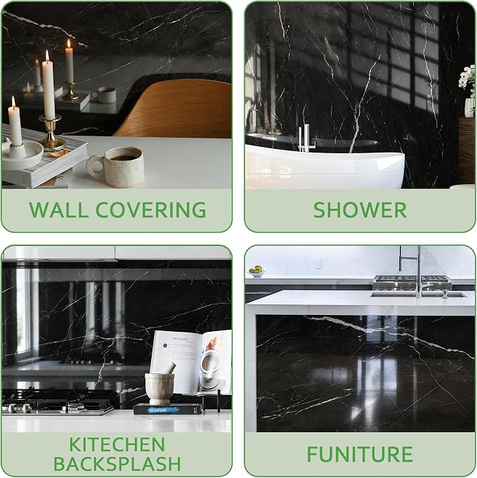 Marble Peel and Stick Waterproof Wall Paneling, Covers 38.75 Sq. Ft. - Image 5