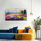 Flower Wall Art Vintage White Floral Canvas Pictures Abstract Blooming Flower - Image 2