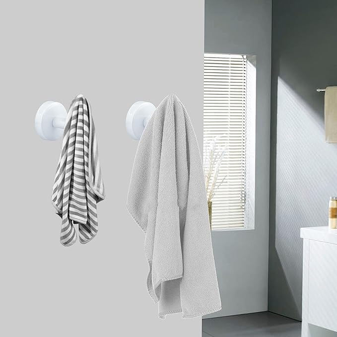 4 Pack Towel Hooks Bathroom Wall Hook Holder Stainless Steel Coat Robe Clothes - Image 4
