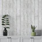 White Grey Wood Paper 17.71 in X 205 in Self-Adhesive Removable Peel and Stick - Image 4