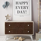 CHIHUT Dark Brown Glitter Peel and Stick Wallpaper Brown Glitter Contact Paper - Image 5