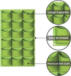 LITLANDSTAR Hanging Planter, 18 Pocket Vertical Wall Mounted Grow Bag, Modern - Image 4