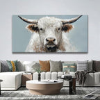 Highland Cow Wall Art For Living Room Large Size Animal Canvas Art Wall Decor - Image 6