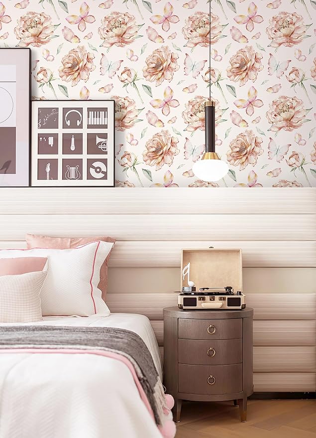Safiyya Peel and Stick Wallpaper Floral Contact Paper - Image 6