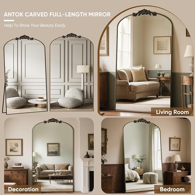 Antok Arched Full Length Mirror, Full Body Mirrors - Image 8