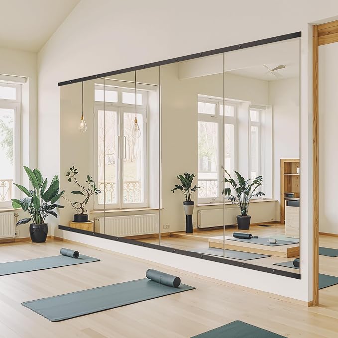 TRAHOME Home Gym Mirror for Wall, Glass Frameless Body Large Mirror for Home Gym - Image 4
