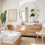 USHOWER 36" Round Frameless Wall Mirror - Image 6