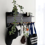 Wooden Pegboard Accessories Set: Modular Wall Hooks & Shelf by CreatedOn2005