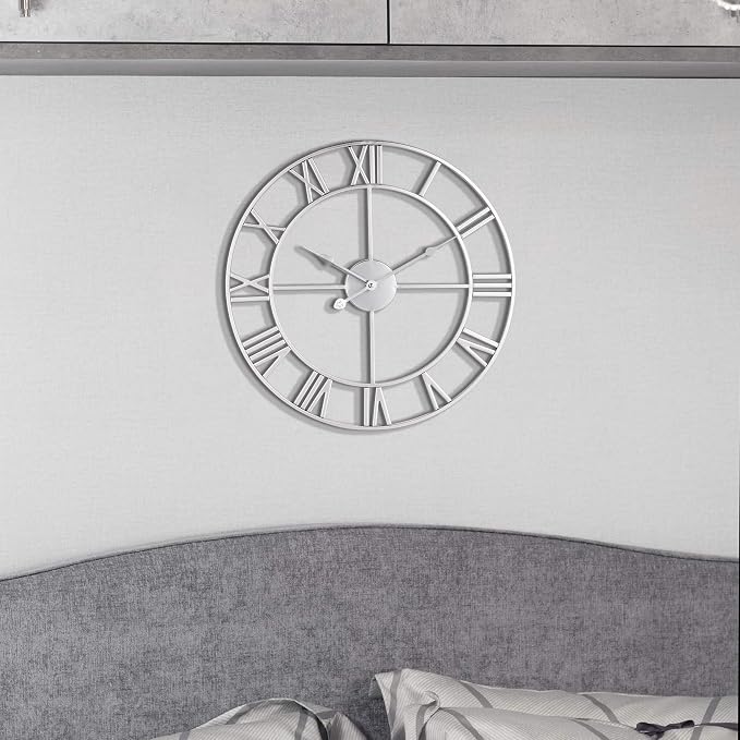LEIKE 16" Modern Large Wall Clocks, Silent Non Ticking, Battery Operated - Image 6