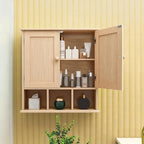 TaoHFE Natural Wooden Color Bathroom Wall Cabinet - Image 5